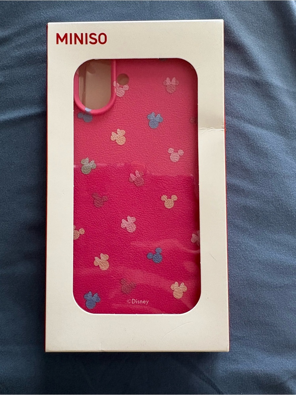 Miniso Pink Disney Pattern Phone Case